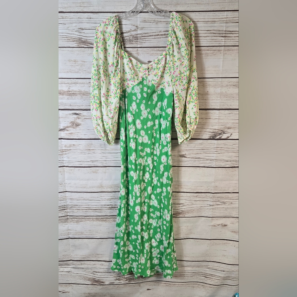 RIXO X Target Daisy Floral Midi Swing Dress Size 4 - Picture 8 of 9